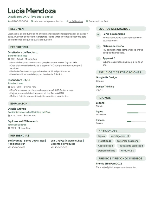 Plantilla Amable
