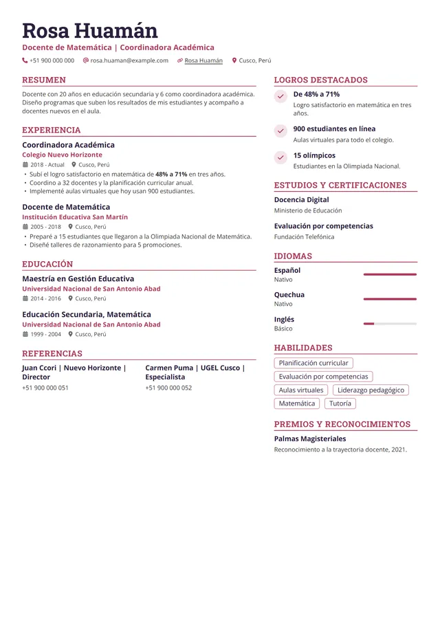 Plantilla Impulso