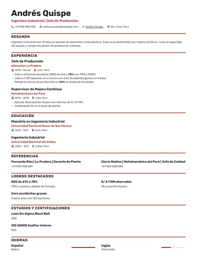 Plantilla Directa